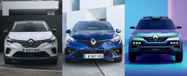 Renault Captur, Clio and Kiger