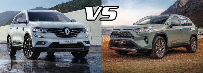 Renault Koleos 2.5 Dynamique 4WD vs Toyota RAV4 2.5 AWD VX